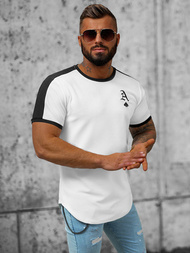 T-shirt męski biały OZONEE O/TX6413