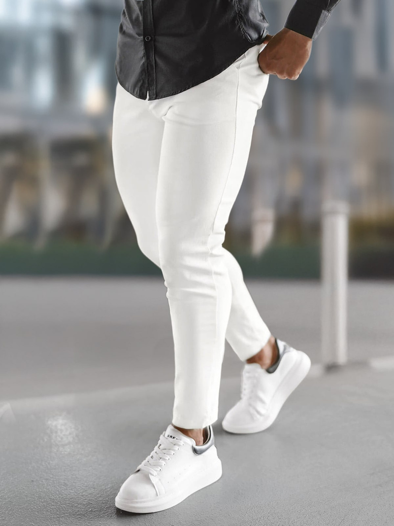 Чоловічі штани чинос екрю OZONEE O/P4049Z