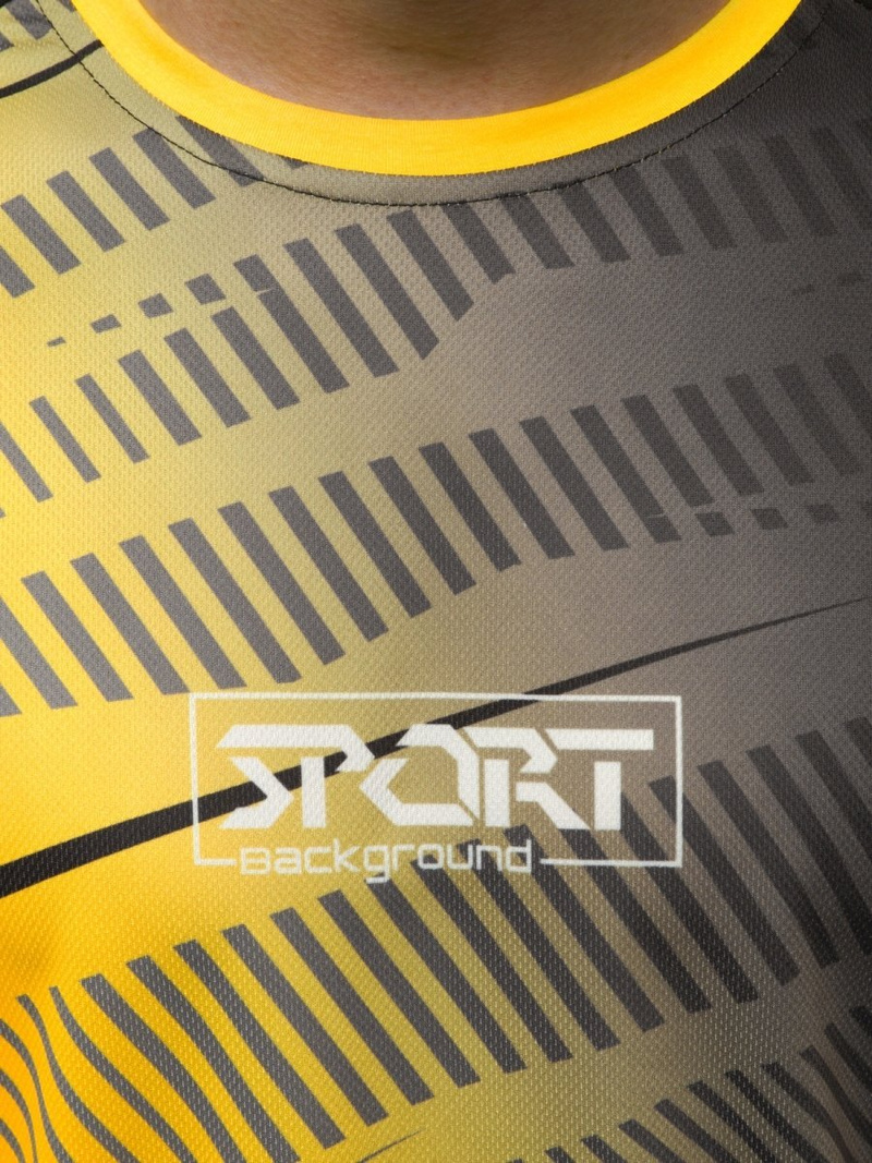 Футболка чоловіча Жовта OZONEE JS/KS2060