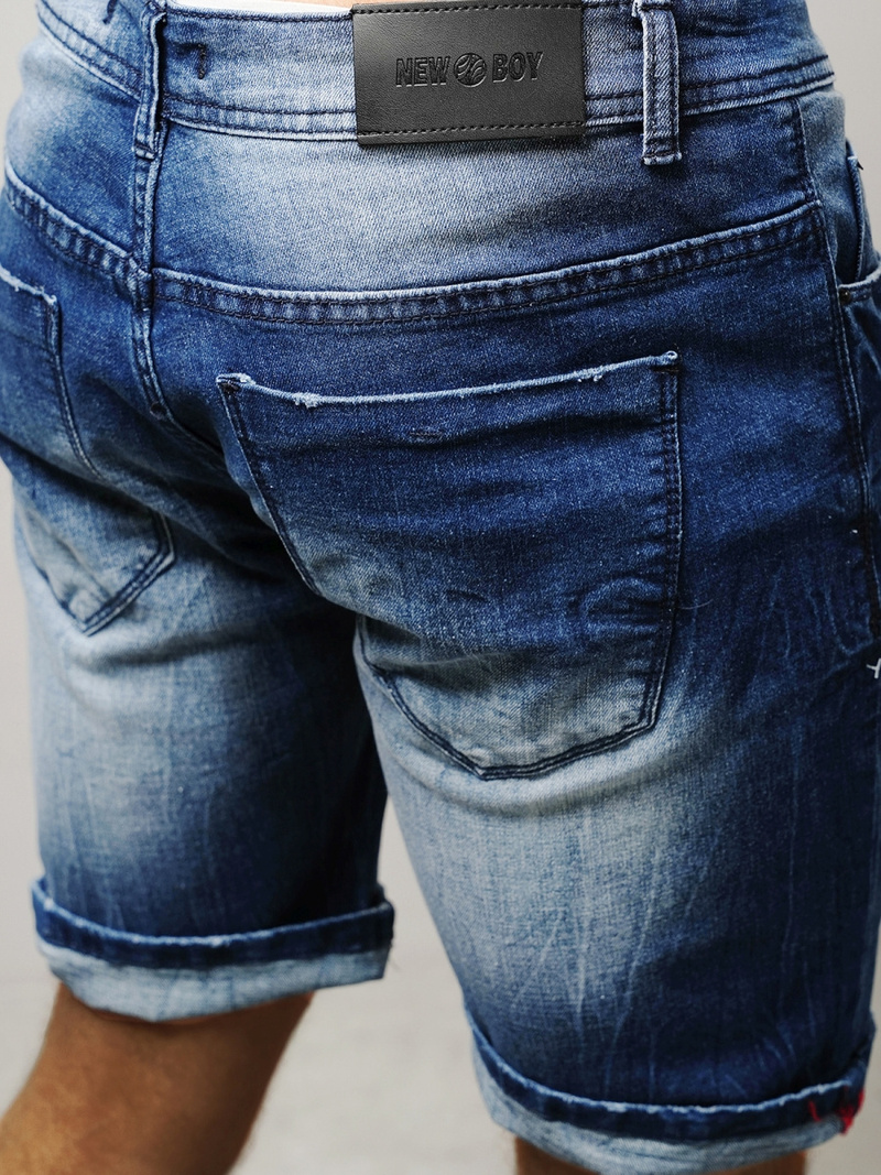 Spodenki męskie jeansowe niebieskie OZONEE NB/MP0044B