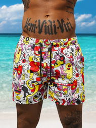 Spodenki kąpielowe męskie białe OZONEE O/22205003