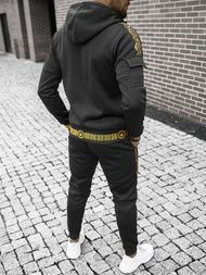 Komplet dresowy męski czarno-złoty OZONEE O/HM500