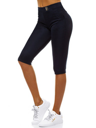 Legginsy krótkie damskie granatowe OZONEE JS/1027/D4
