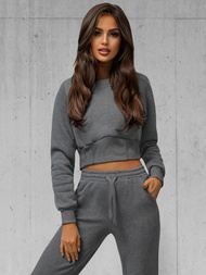 Жіночий спортивний костюм з двох частин графіт OZONEE JS/8C78/5Z