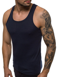 Koszulka bez rękawów męska granatowa OZONEE JS/NB001