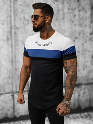 T-Shirt męski czarny OZONEE O/P1163