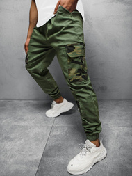 Spodnie męskie joggery zielone OZONEE OT/1077