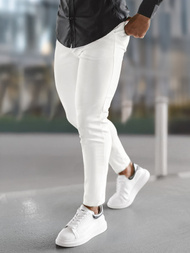 Spodnie męskie chino ecru OZONEE O/P4049Z