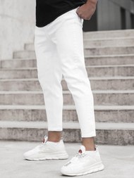 Spodnie jeansowe męskie białe OZONEE DR/2050