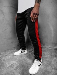 Штани спортивні чоловічі Чорно-Червонi OZONEE JS/JZ11003Z