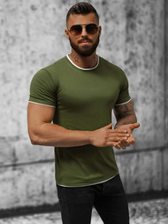 T-shirt męski zielony OZONEE JS/8T227/29