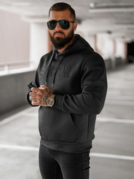 Bluza z kapturem męska czarna OZONEE JS/27B6502/3Z