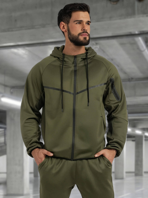 Komplet dresowy męski khaki OZONEE JS/8C1966/29