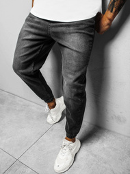 Spodnie jeansowe męskie czarne OZONEE DP/746Z