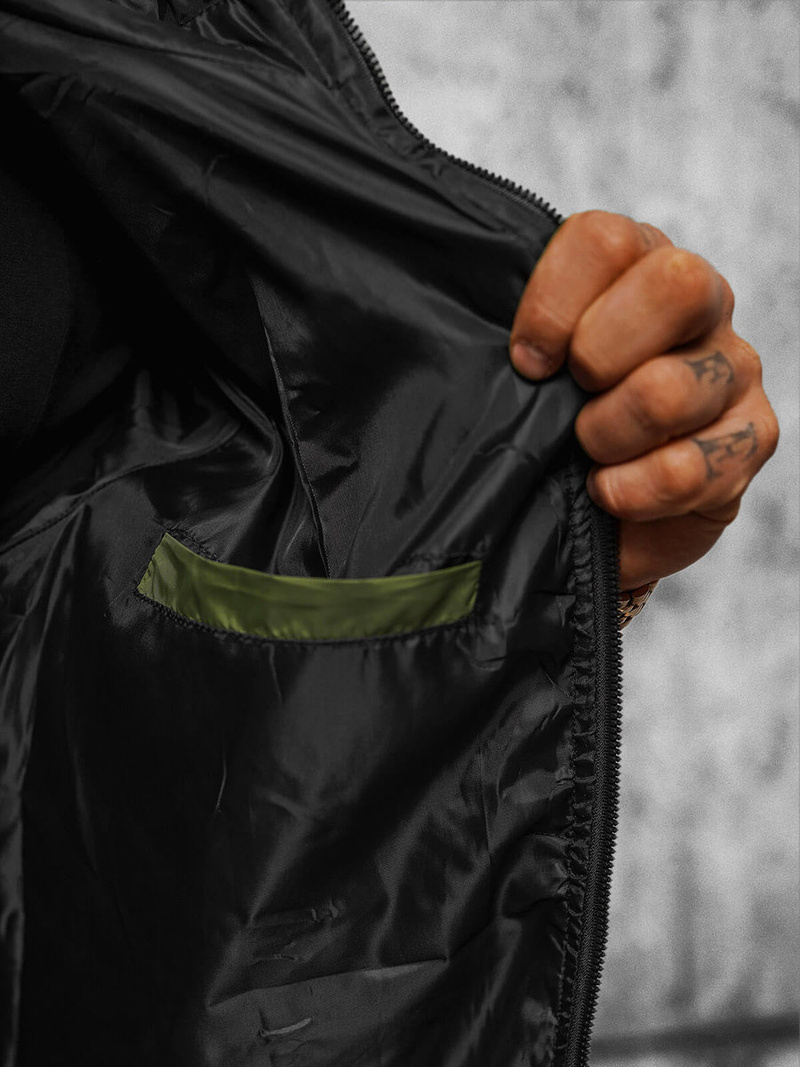 Kurtka męska zielona OZONEE JS/MY21Z