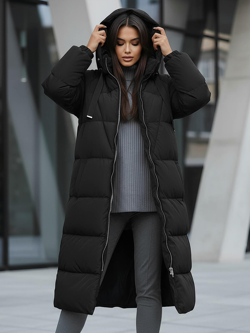 Куртка жіноча чорна OZONEE JS/5M3163/392Z