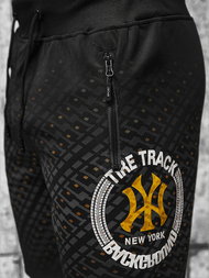 Spodenki dresowe męskie czarne OZONEE JS/8K1129/3