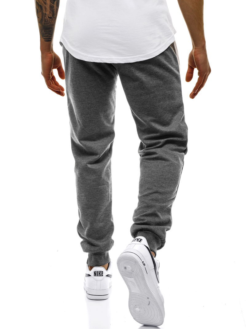 Spodnie dresowe męskie grafitowe OZONEE JS/JZ11011