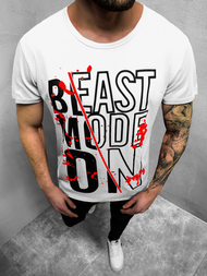 T-Shirt męski biały OZONEE JS/KS1949Z