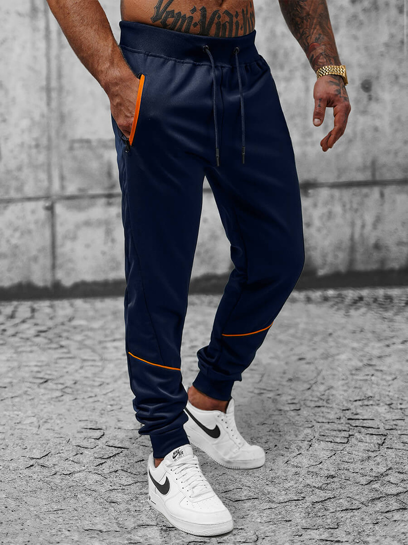 Штани спортивні чоловічі tемно-cинi OZONEE JS/8K175