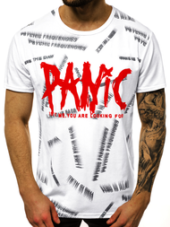 T-Shirt męski biały OZONEE JS/KS1998