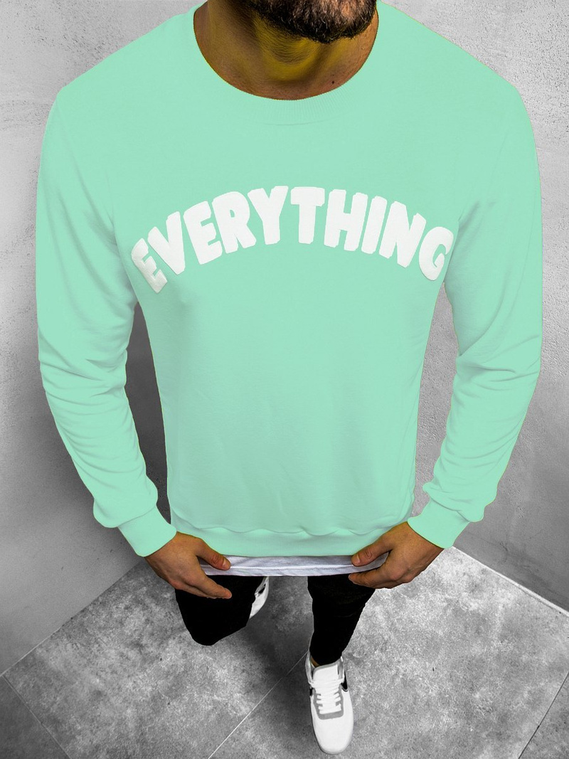 Bluza męska miętowa OZONEE B/181905Z