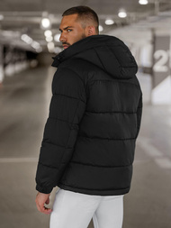 Kurtka zimowa męska pikowana czarna OZONEE JS/31M5008Z