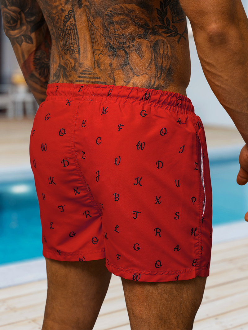 Шорти для плавання чоловічі червонi OZONEE O/MTK3218