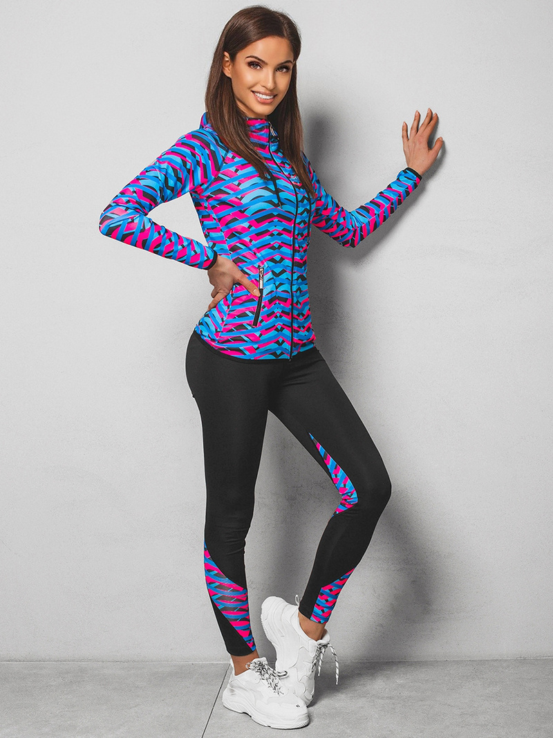 Komplet sportowy dwuczęściowy kolorowy OZONEE O/18239Z