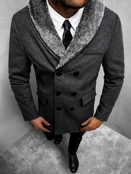 Пальто чоловіче Графітовий OZONEE O/5626