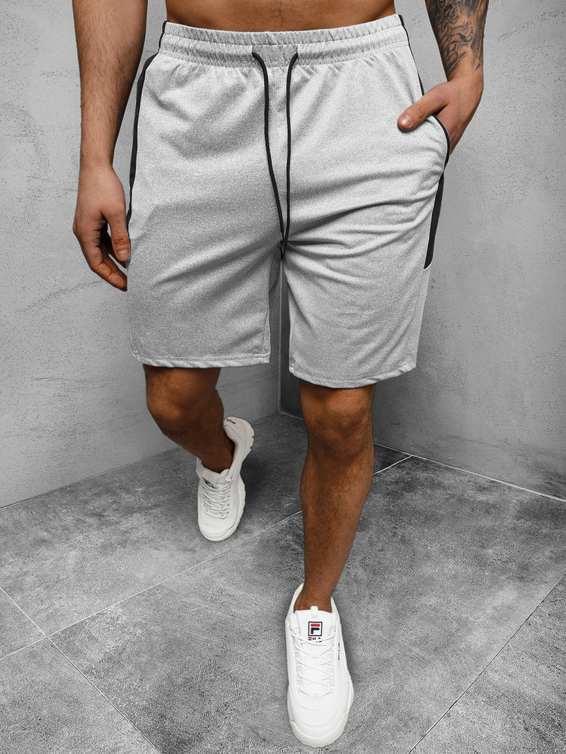 Spodenki dresowe męskie szare OZONEE JS/68026