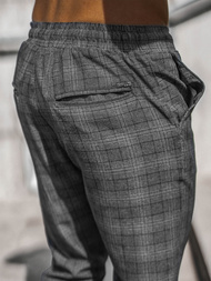 Чоловічі штани джоггери чинос  графіт OZONEE DJ/2290/22Z