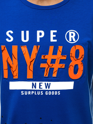 Футболка чоловіча Синя OZONEE JS/KS2028Z