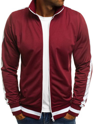 OZONEE O/2126 Толстовка чоловіча Бордова