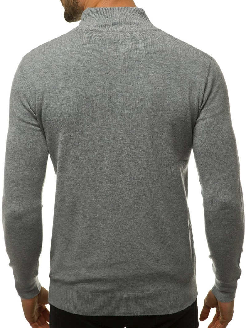 Sweter męski rozpinany szary OZONEE TMK/YY07/3Z
