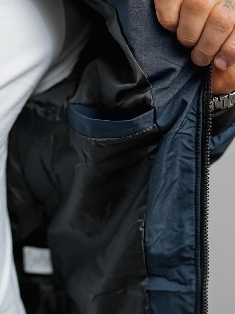 Kurtka męska bomberka granatowa OZONEE JS/84M3036/215