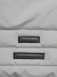 Kurtka zimowa damska długa pikowana szara OZONEE O/W377Z