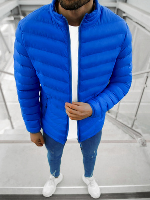 Kurtka męska przejściowa niebieska OZONEE JS/SM70