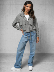 Kurtka damska przejściowa szara OZONEE O/G118