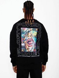 Bluza męska oversize czarna OZONEE MACH/M3257