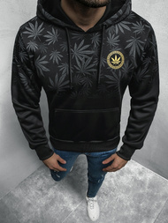 Bluza z kapturem męska czarna OZONEE O/HM530