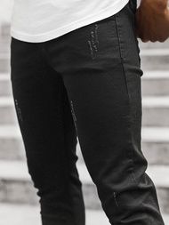 Spodnie jeansowe męskie czarne OZONEE DP/592