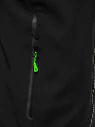 Kurtka męska softshell czarno-zielona OZONEE GE/12269