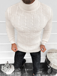 Sweter męski golf ecru OZONEE L/2665