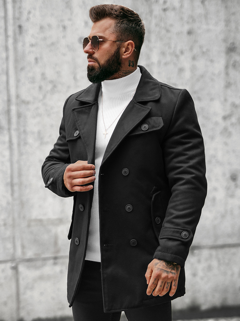 Пальто чоловіче Чорний OZONEE JS/79M3123Z