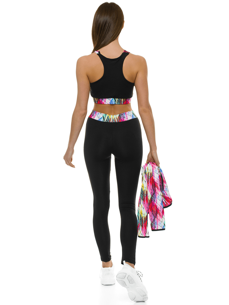 Жіночий спортивний костюм з трьох частин Кольоровий OZONEE O/MS010