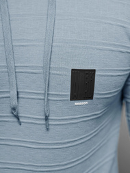 Bluza z kapturem męska niebieska OZONEE O/TB2272