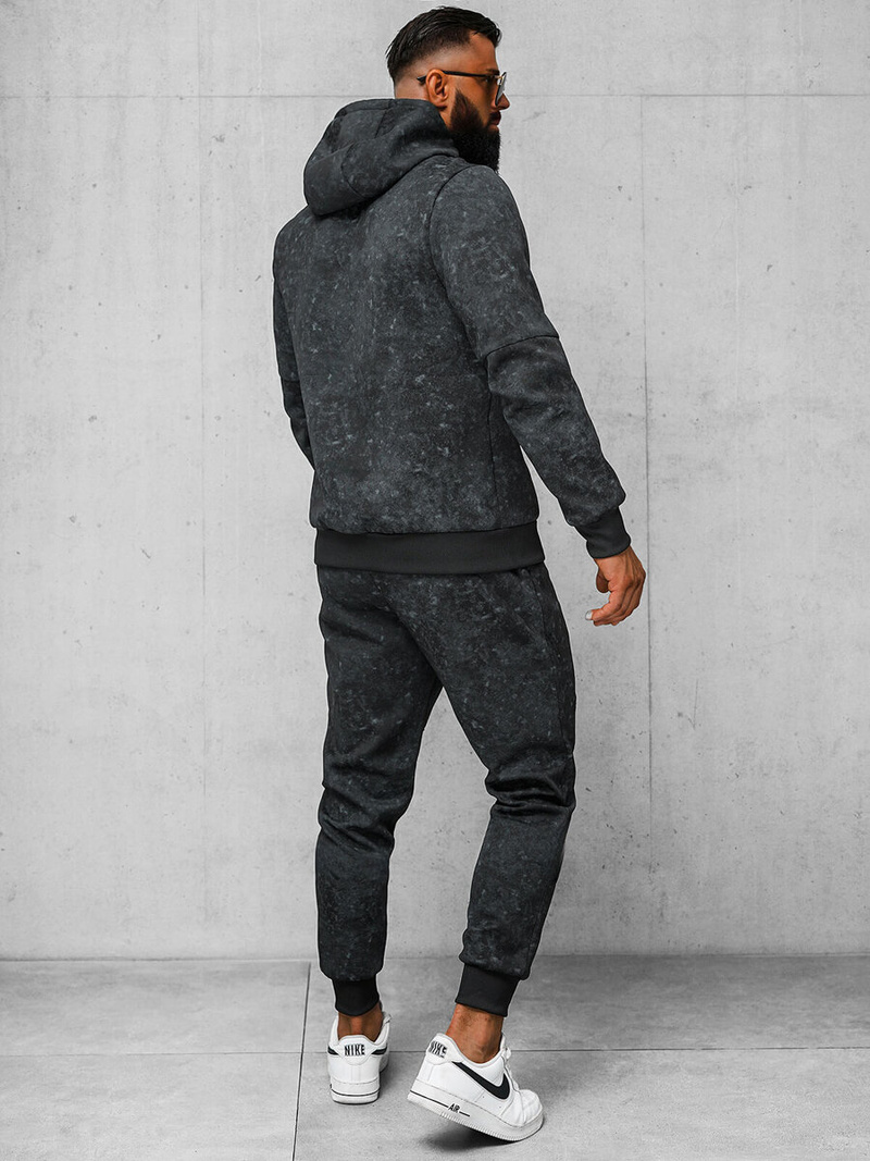 Komplet dresowy męski czarny OZONEE JS/27C6503/3