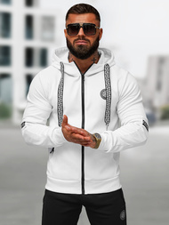 Спортивний костюм чоловічій Бiло-чорний OZONEE O/LN11887