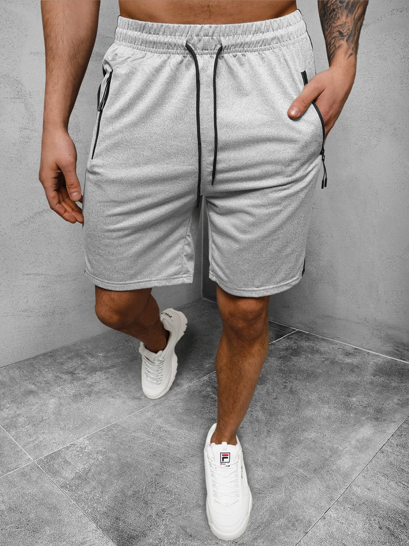 Spodenki dresowe męskie szare OZONEE JS/68048/2